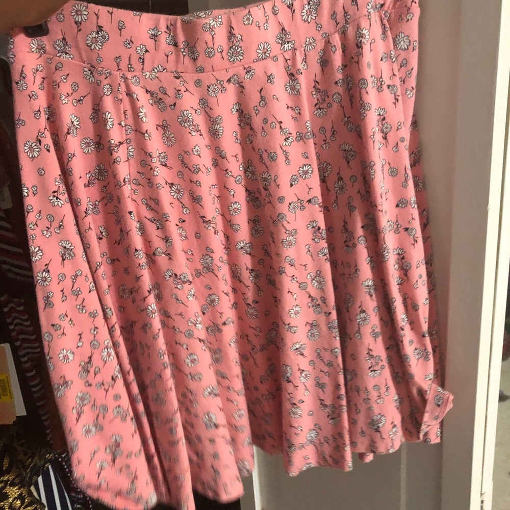 Pink Floral Skirt